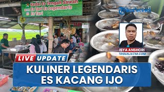 Nikmatnya Rasa Es Kacang Ijo Legendaris di Kediri, Segar dan Unik Ditambah Toping Buah Sawo