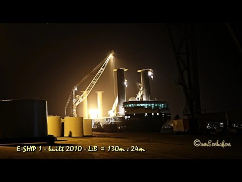 E-Ship 1 DGFN2  IMO 9417141 Emden Rotorschiff  Flettner Rotoren rotorsails  Eship E Ship 1