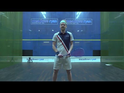 Squash tips: Tom Richards volley drop challenge!