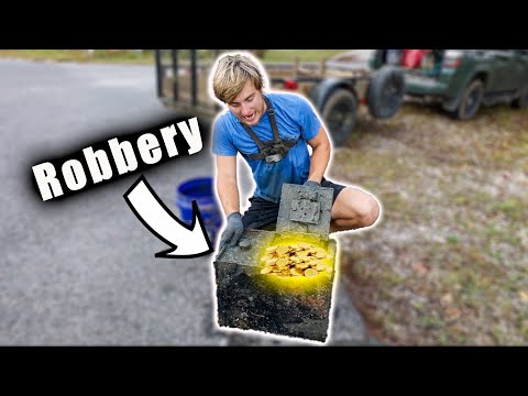 Magnet Fishing Gone Crazy - We Just Discovered A ROBBERY While Magnet Fishing (Opening Stolen Safe)