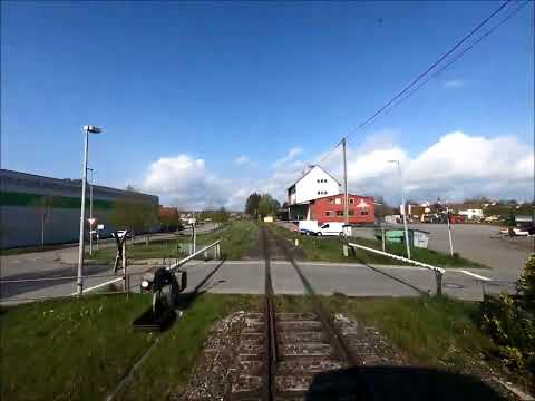 Führerstandsmitfahrt Räuberbahn Aulendorf - Pfullendorf Teil 1/3