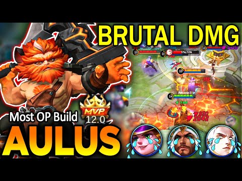 UNBEATABLE!!🔥 BRUTAL DAMAGE BUILD FOR AULUS | Aulus Best Build and Emblem 2022(Aulus Mobile Legends)
