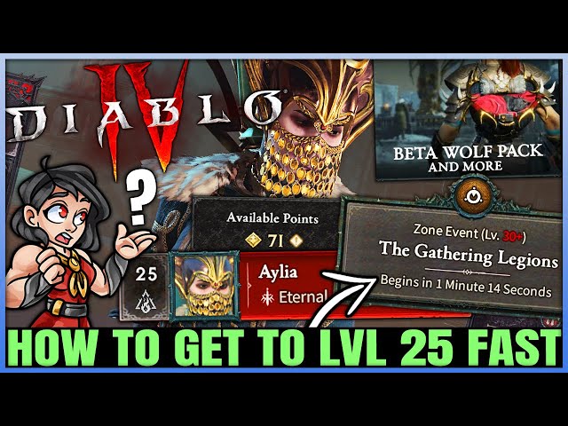 How to level up quickly in Diablo 4