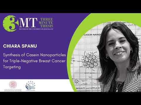 Three Minute Thesis Competition 2023: Chiara Spanu – Synthesis of Casein Nanoparticles for....