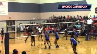 preview picture of video '2014 FB Elkins Lady Knights vs FB Bush Lady Broncos Varsity Volleyball'