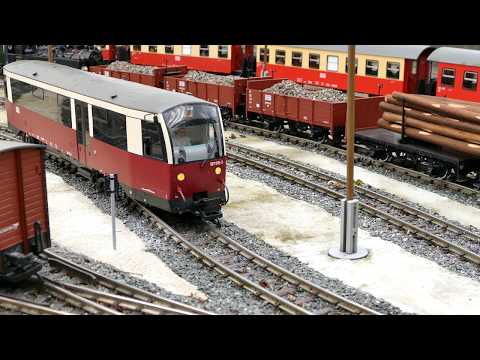 Fahrtag auf einer wunderschönen Modellanlage nach Vorbild der HSB bei Thomas in 4K