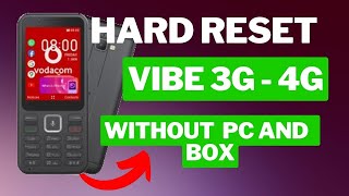 HARD RESET VIBE 4GB - VIBE 3G WITHOUT PC (Kaios-ios)