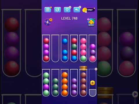 Ball Sort Puzzle Level 746 to Level 750