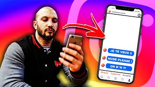 Je regarde les messages privés instagram de ma copine trop abusé 😂😬 2