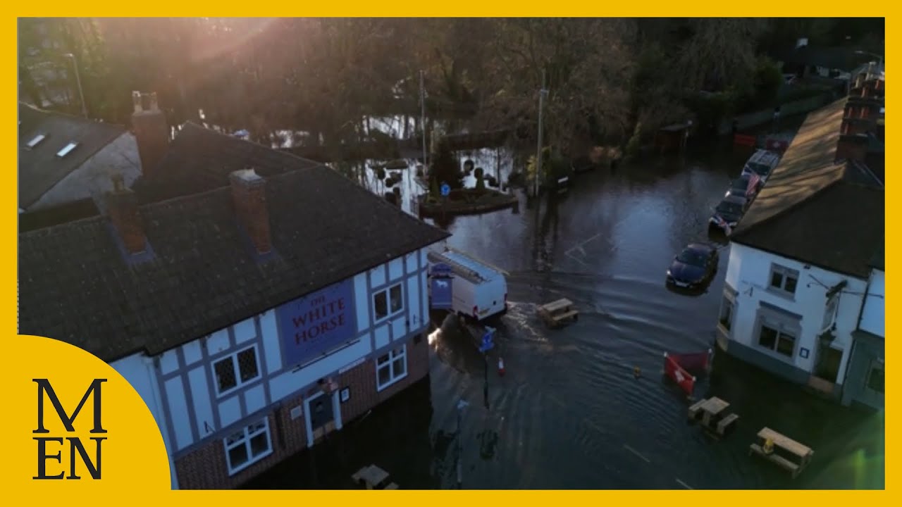Pubs and cars left flooded in Leicestershire as wintry weather hits
