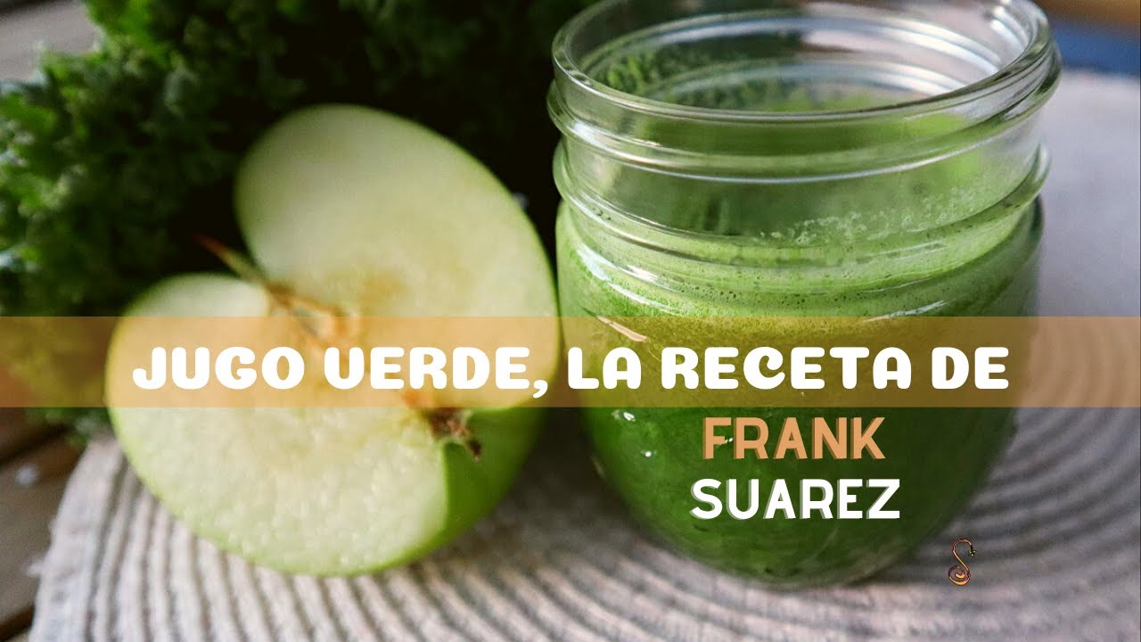 Jugo verde probando la receta de Frank Suarez