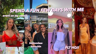 I went to an event on my own.. SPEND A FUN FEW DAYS WITH ME!!💕 PLT HQ, Bottomless brunch..