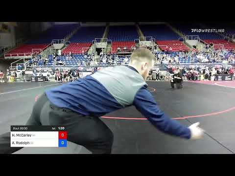 112 Lbs Round Of 64 - Hannah McCarley, New York Vs Addison Rudolph, Ohio 0400