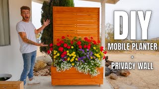 DIY Mobile Planter / Privacy Screen