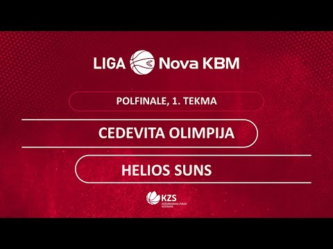 Cedevita Olimpija : Helios Suns - polfinale, 1. tekma - Liga Nova KBM - Sezona 2020/21