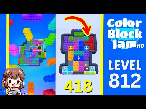 Color Block Jam Level 418 (812) Solution Walkthrough