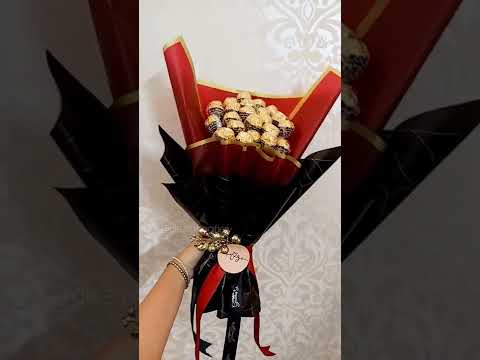 Ferrero Rocher Bouquet #ferrero #ferrerorocher #chocolatebouquet #chocolate #bouquet #gift #wedding