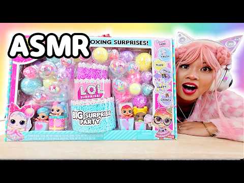 OPENING UP A GIANT LOL SURPRISE PARTY BOX! *ASMR included*