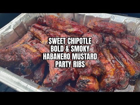 🔥 Smoked Party Ribs on Pit Boss Pellet Grill | Sweet Chipotle Dry Rub & Bold BBQ Sauces 🍖