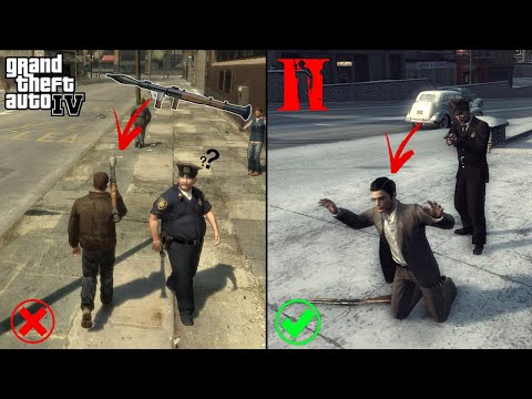 GTA IV vs MAFIA 2 - Comparison Who Do It Better?