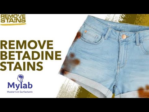 YouTube video about: How to get betadine out of clothing?