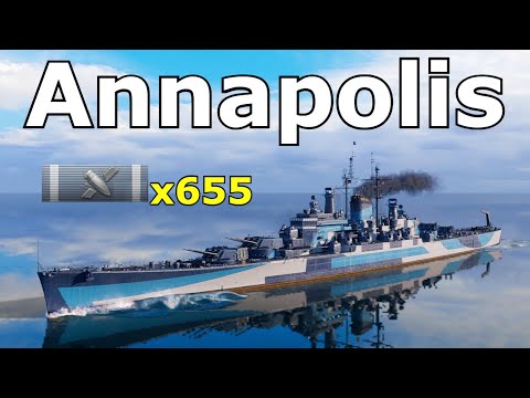 World of WarShips Annapolis - 4 Kills 433K Damage