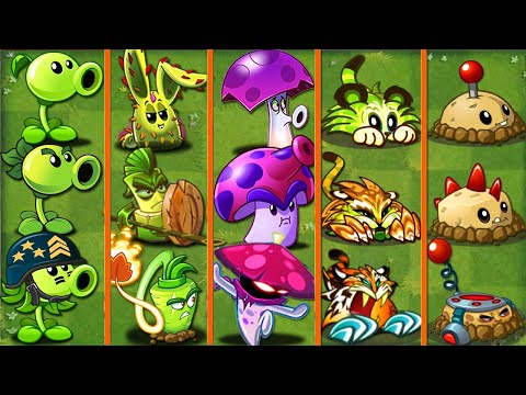 PvZ 2 Discovery - Every Plant Evolution NOOB - PRO - HACKER version