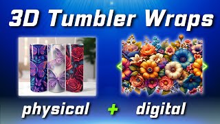 How to Design & Sell 3D Tumbler Wraps and Tumblers! AI Art/Side Hustle
