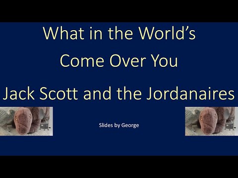 Jack Scott and the Jordanaires   What in the World's Come Over You  KARAOKE