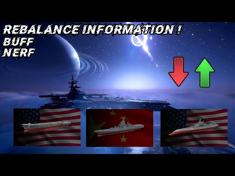 All information about the Rebalance in Modern Warships !! 