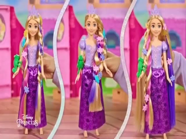 Vídeo relacionado con Mattel Disney Princess Rapunzel Muñeca princesa película Enredados, juguete +3 años (HLW03)