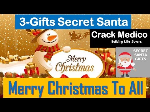 Secret Santa 3-Gifts On Occasion Of Christmas For NEET-19 By-Crack Medico Video