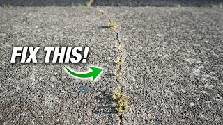 How To Fix Cracks In ANY Concrete Sidewalk Or Driveway Like A Pro! DIY Step-By-Step Guide!