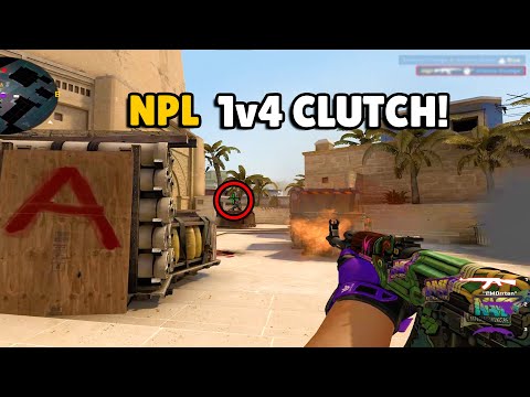 CSGO POV NAVI NPL incredible 1v4 Clutch! DEVICE Amazing Clutch! Aleksib insane Ace! CSGO Highlights