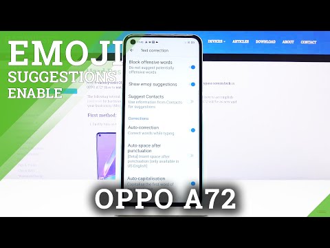 How to Activate Show Emoji Suggestions in OPPO A72 - Add Ideograms & Smileys