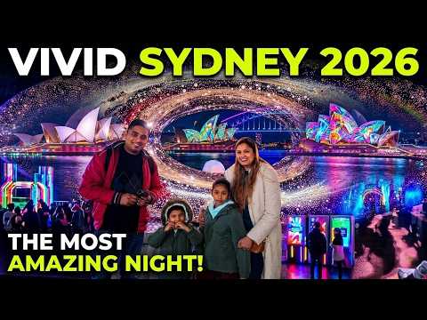 Vivid Sydney 2026 — Opening Night Full Walkthrough 🎆 | Circular Quay to Darling Harbour