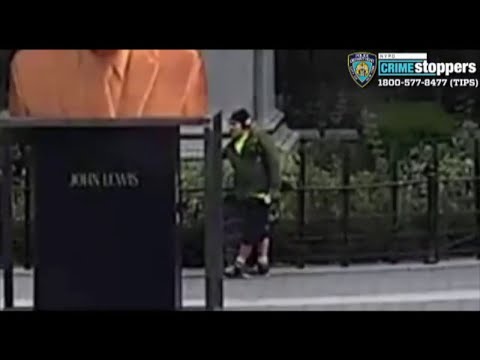 NYC Union Square Park George Floyd Statue Vandalized