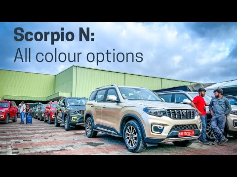 Mahindra Scorpio N: all colour options in the real world!