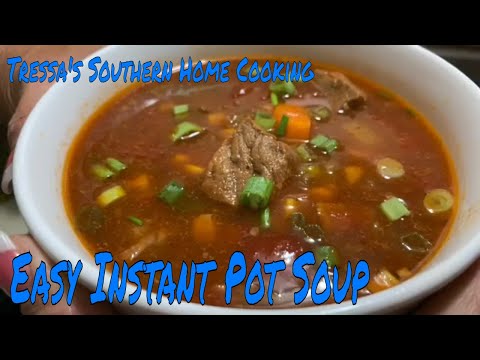 Easy Instant Pot Beef Soup