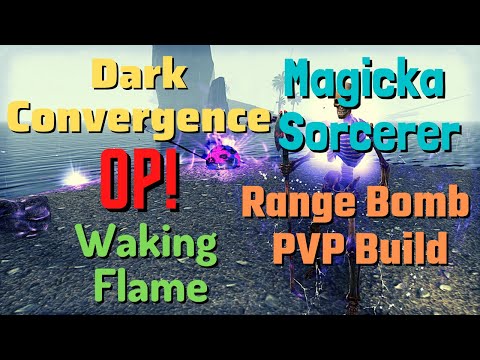 Magicka Sorcerer - ESO PVP Range Bomb Build - Waking Flame