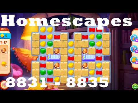 Homescapes Level 8831 - 8835 HD Walkthrough | 3 - match game | gameplay | android | ios | pc | app