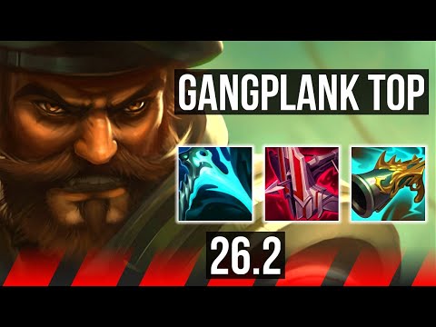 GANGPLANK vs DARIUS (TOP) | Good KDA: 22/2/6, 49K damage | KR Master | 26.2