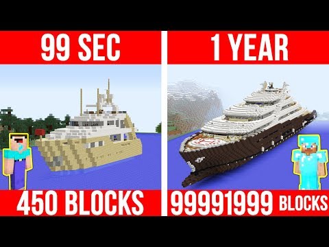 Minecraft NOOB vs PRO MODERN YACHT HOUSE BUILD CHALLENGE in Minecraft / Animation