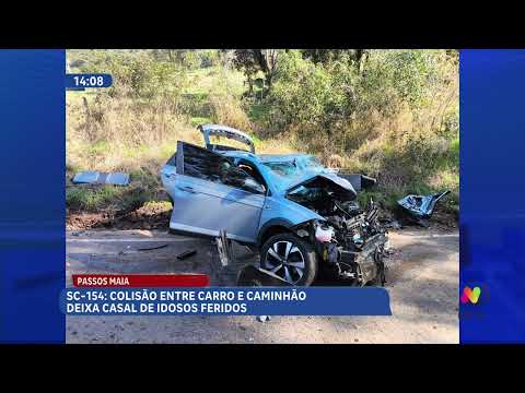 Acidentes deixam um morto e dois feridos no Oeste de Santa Catarina
