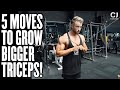 MY TOP 5 EXERCISES FOR BIGGER TRICEPS! GROW YOUR ARMS FAST