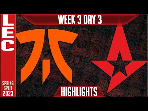 FNC vs AST Highlights | LEC Spring 2023 W3D3 | Fnatic vs Astralis