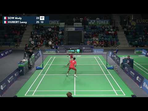 Match point - Mady Sow vs Lenny Hubert - MS, Final - European U15 C'ships 2024