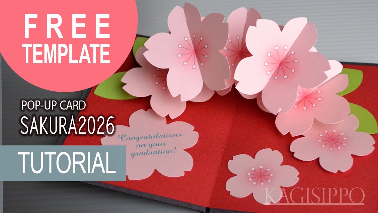 TUTORIAL_[FREE TEMPLATE]  SAKURA 2026 (pop-up card)