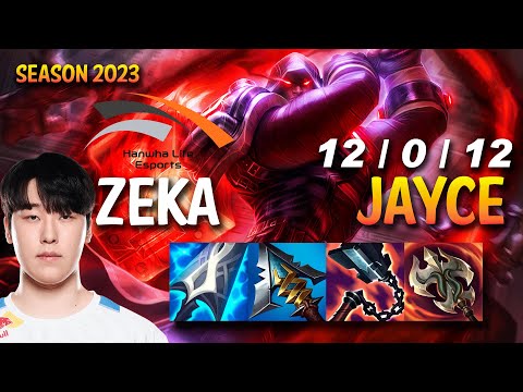 HLE Zeka JAYCE vs YASUO Mid - KR Ranked