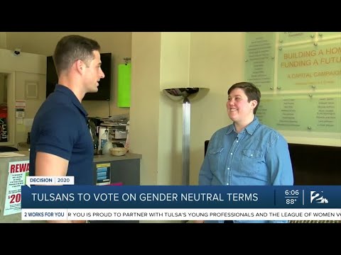 Tulsans to vote on gender neutral terms